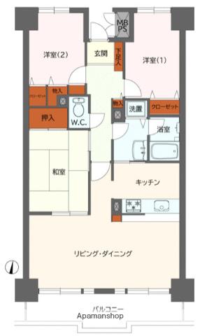 ライオンズプラザ大宮 9階階 間取り