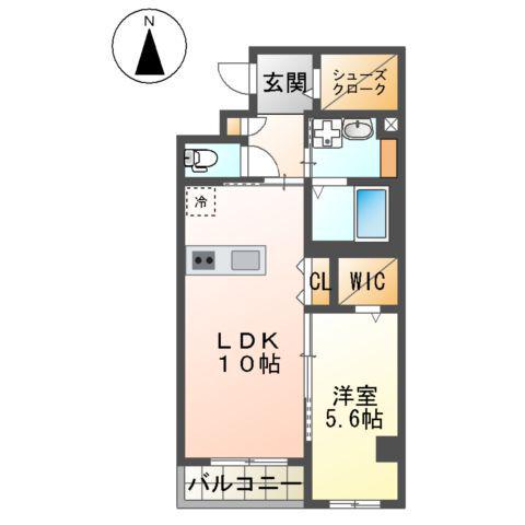 SOCIAL MANSION ENOMOTOⅡ(1LDK/2階)の間取り写真