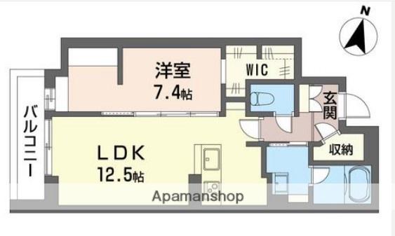 ヴィラ グレイシア(1LDK/1階)の間取り写真