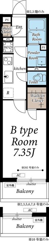 リブリ・岩槻Ⅱ(1K/1階)の間取り写真