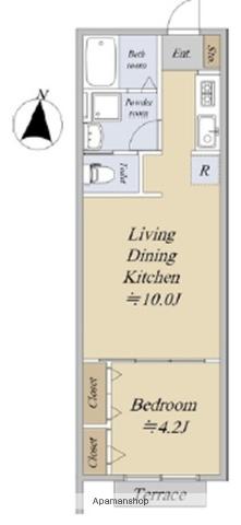 J-RENT大宮大成町(1LDK/3階)の間取り写真