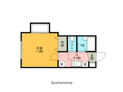 パルジェMIKURA(1K/2階)の間取り写真