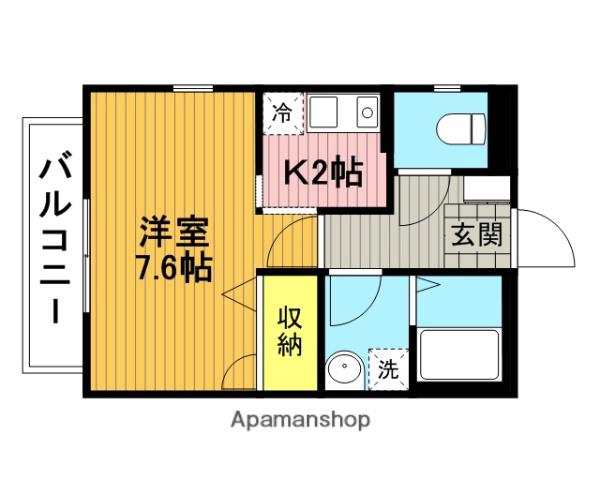 エントピア(1K/1階)の間取り写真
