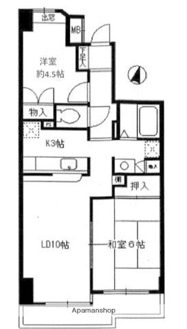 エスパシオ東浦和(3LDK/1階)の間取り写真
