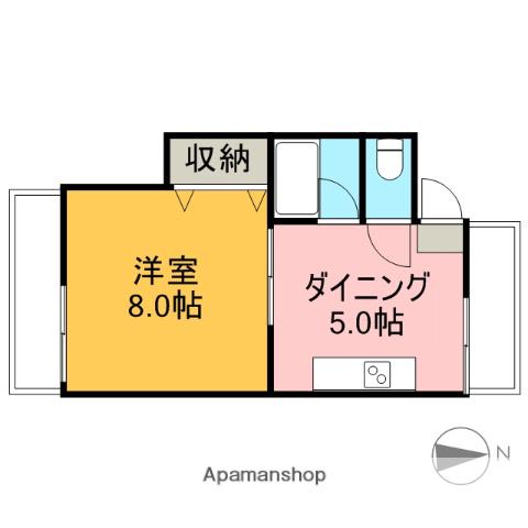 エレガンス南浦和 4階階 間取り