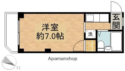 ローレルホームズ東高砂(1K/3階)の間取り写真