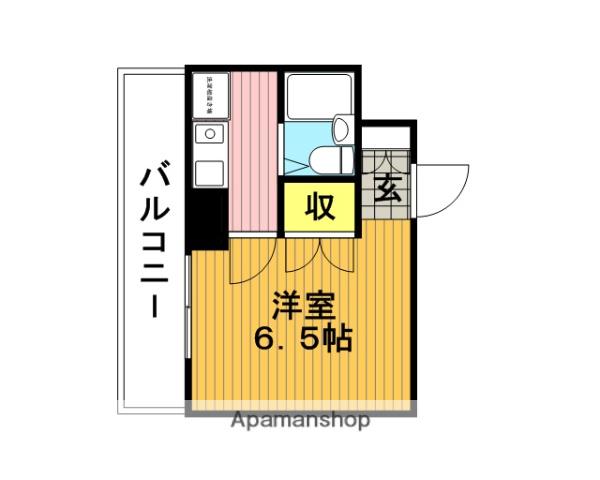 カーサ浦和(1K/2階)の間取り写真