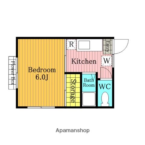 コトーウィスタリア(1K/2階)の間取り写真