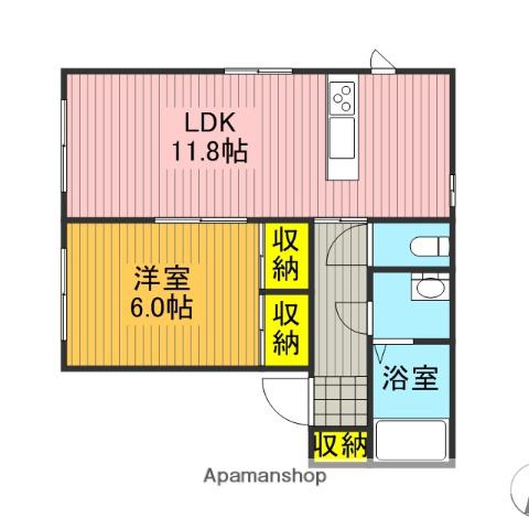 プリマクラッセ(1LDK/1階)の間取り写真