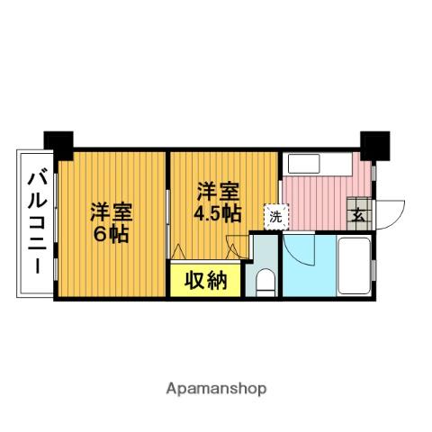 岸町八番館 5階階 間取り