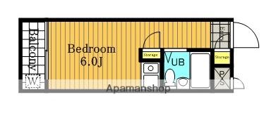 プレステージ浦和(ワンルーム/1階)の間取り写真