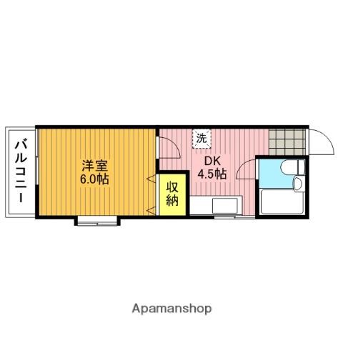ハイムカナヤマ 2階階 間取り