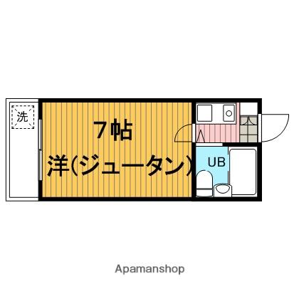 第2メゾンクレール(1K/2階)の間取り写真