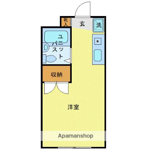 コンフォートマンション北戸田(ワンルーム/1階)の間取り写真