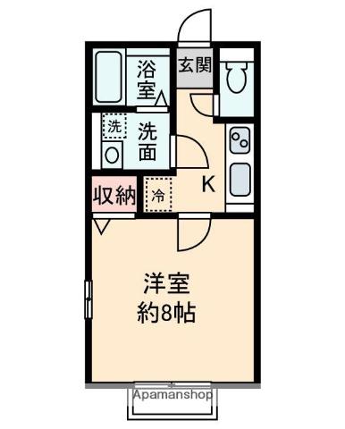 HEIM TOMMY(1K/1階)の間取り写真