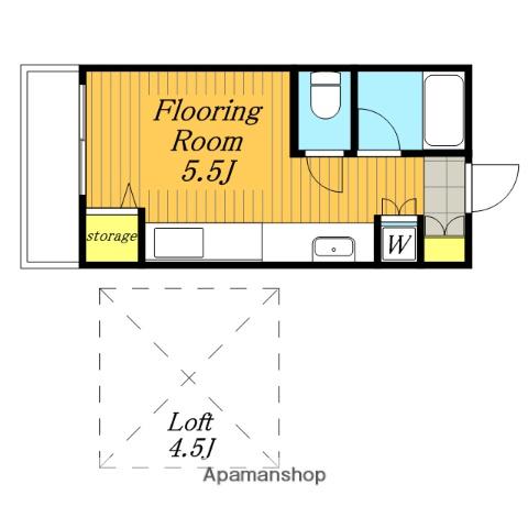 SEBOSEBO西浦和(ワンルーム/2階)の間取り写真