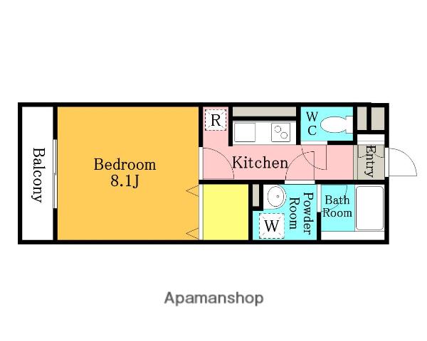 メゾン・ド・グランピエール武蔵浦和(1K/3階)の間取り写真