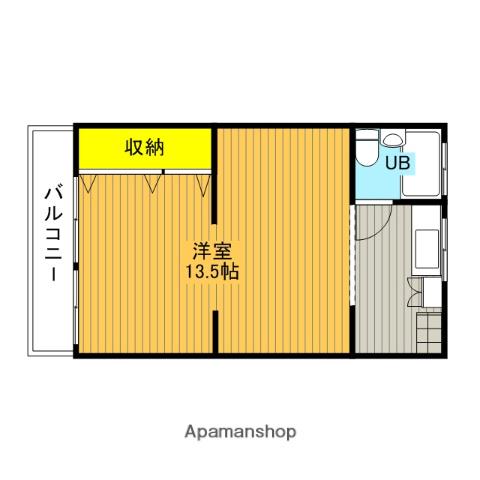 コーポ谷口(1K/1階)の間取り写真