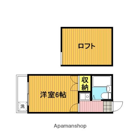 レオパレス武蔵浦和(1K/2階)の間取り写真