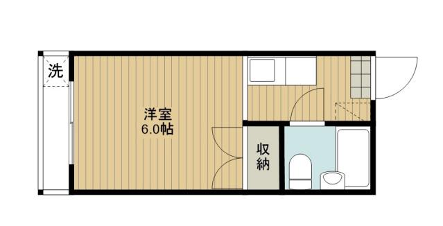 パティーナ西浦和Ⅱ(ワンルーム/3階)の間取り写真