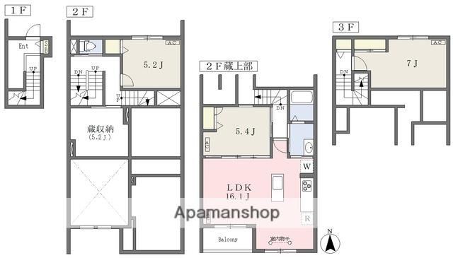 ROW HOUSE 戸田公園(3LDK/1階)の間取り写真