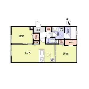 メゾンミニヨン(2LDK/1階)の間取り写真