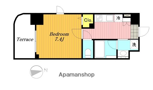大同エクリューズ(1K/6階)の間取り写真
