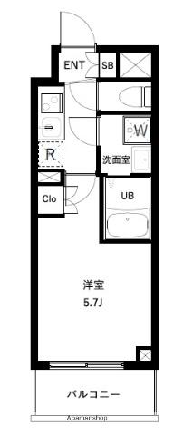 アーバンパーク北戸田(1K/1階)の間取り写真