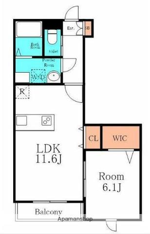 戸田市笹目4丁目計画(1LDK/3階)の間取り写真