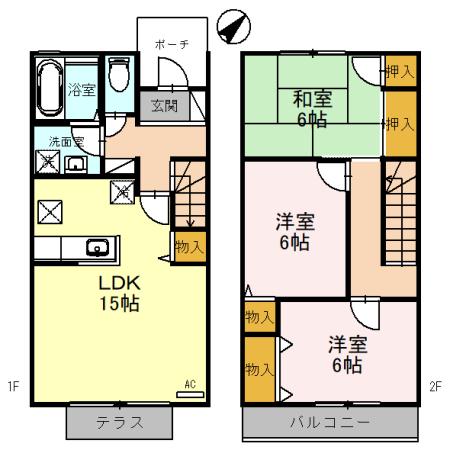 シーレックスパティオ(3LDK)の間取り写真