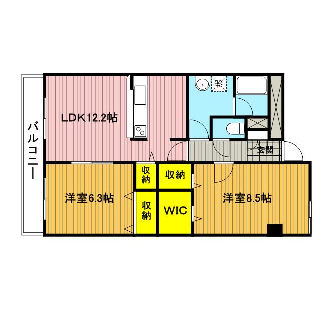 グラース 5階階 間取り