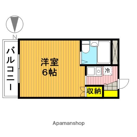 アネックス鹿手袋1期(1K/2階)の間取り写真