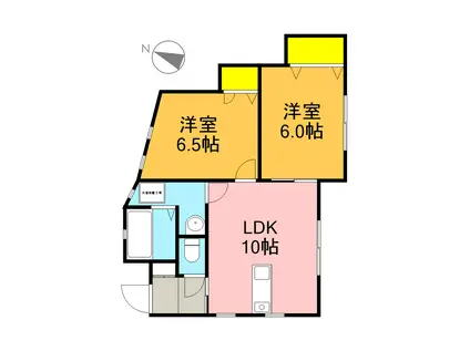 レイクイグラシア(2LDK)の間取り写真