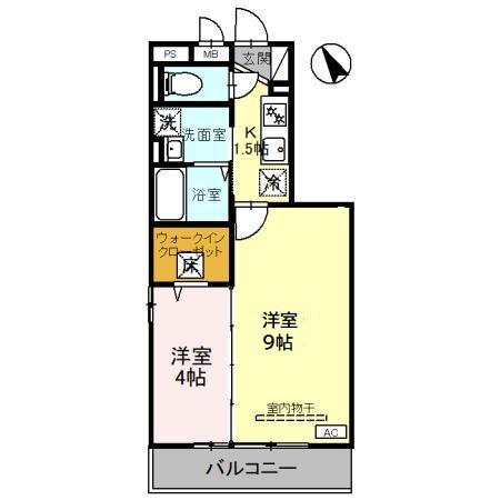 シャルム (2K/1階)の間取り写真