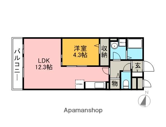 OTTS HIRO A(1LDK/1階)の間取り写真