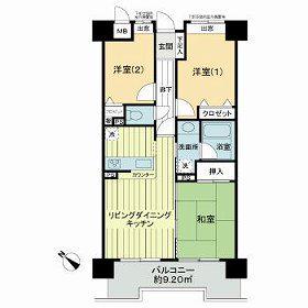 レクセルプラザ西川口(2SLDK/5階)の間取り写真