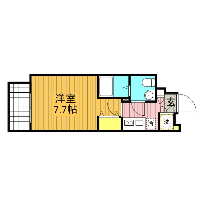 プレール・ドゥーク西川口(1K/3階)の間取り写真