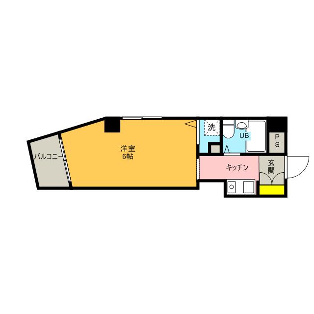 アーバンヒルズ西川口(ワンルーム/3階)の間取り写真