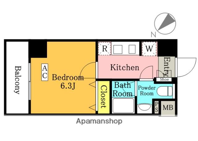SS.ADVANCE西川口(1K/2階)の間取り写真
