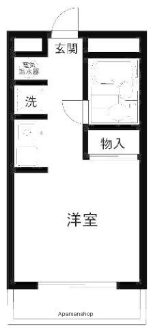 メゾンドレザン(ワンルーム/5階)の間取り写真