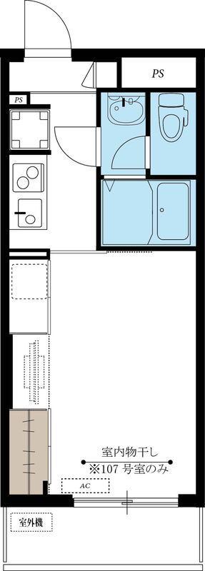 リブリ・並木(1K/3階)の間取り写真
