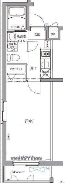 エスパシオ西高島平 1階階 間取り