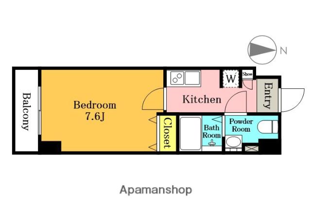MAXIV西川口AZ DUE(1K/2階)の間取り写真