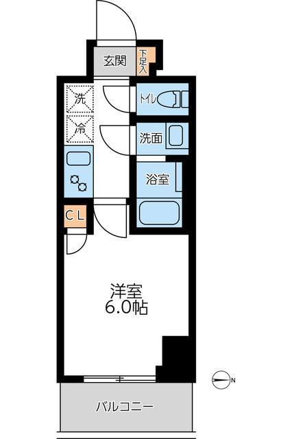 オーキッドレジデンス西川口(1K/3階)の間取り写真