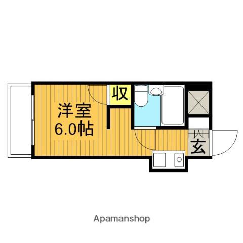 スカイコート西川口(ワンルーム/4階)の間取り写真