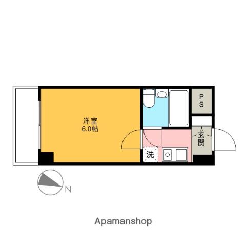 キャッスルマンション西川口(1K/5階)の間取り写真