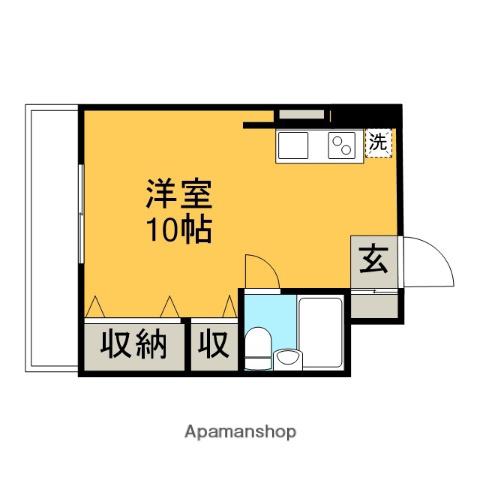 川口昭和ビル(1DK/4階)の間取り写真
