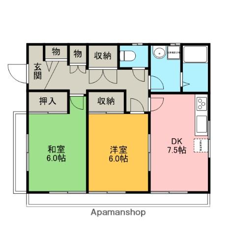 ミルラハイツ 2階階 間取り