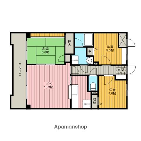 アン・リミエール(3LDK/1階)の間取り写真