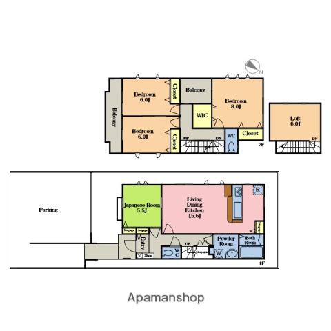 武蔵野線 東川口駅 徒歩12分 2階建 築8年(4LDK)の間取り写真
